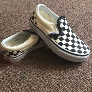 NIB Kids Slip On Checkerboard Vans